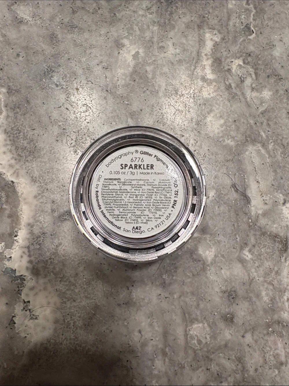 Full-sized Bodyography Glitter Pigment- Sparkler